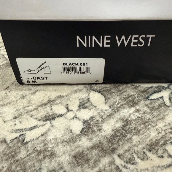 Nine West Black Heels with Gold Accents - Picture 3 of 5